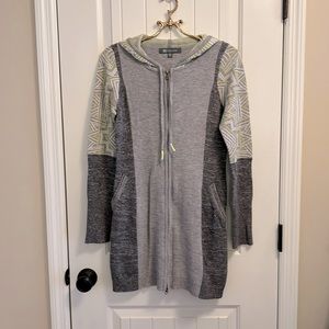 Merino wool hoodie tunic
